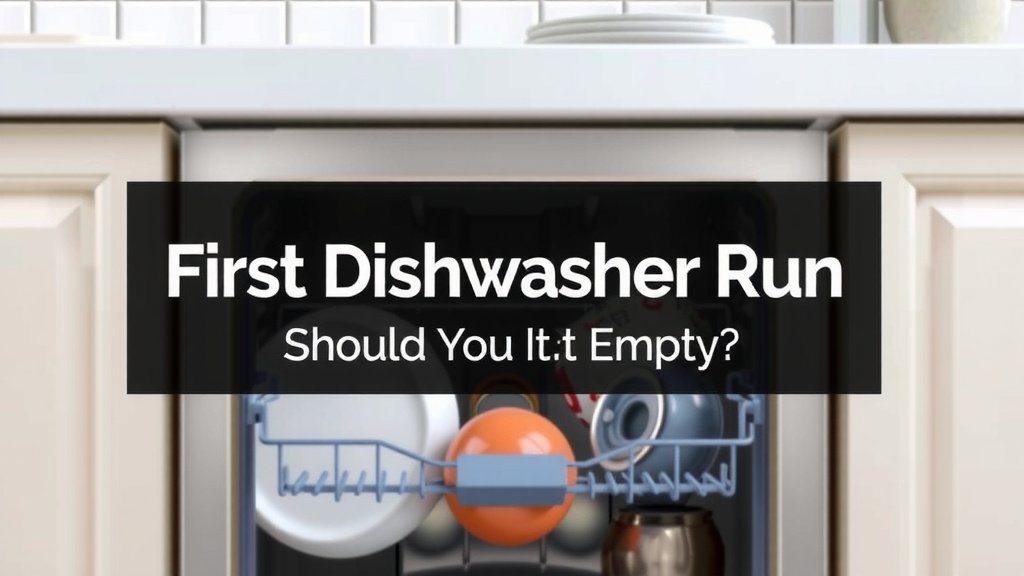 First Dishwasher Run: Should You Run It Empty