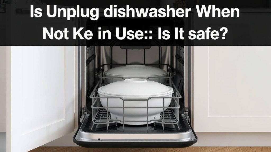 Is It Necessary to Unplug Your Dishwasher?