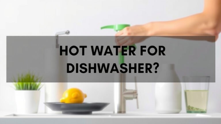 Hot Water for Dishwasher: Is It Worth It