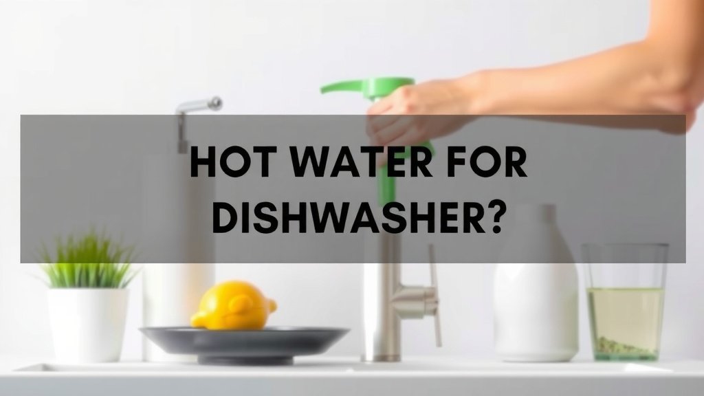 Hot Water for Dishwasher: Is It Worth It