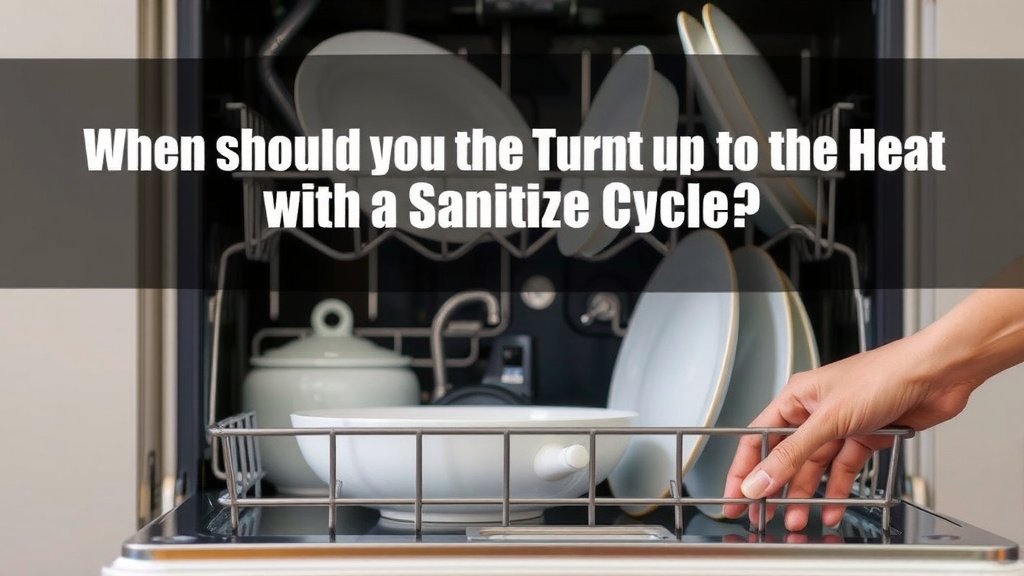 When Should You Turn Up the Heat with a Sanitize Cycle?