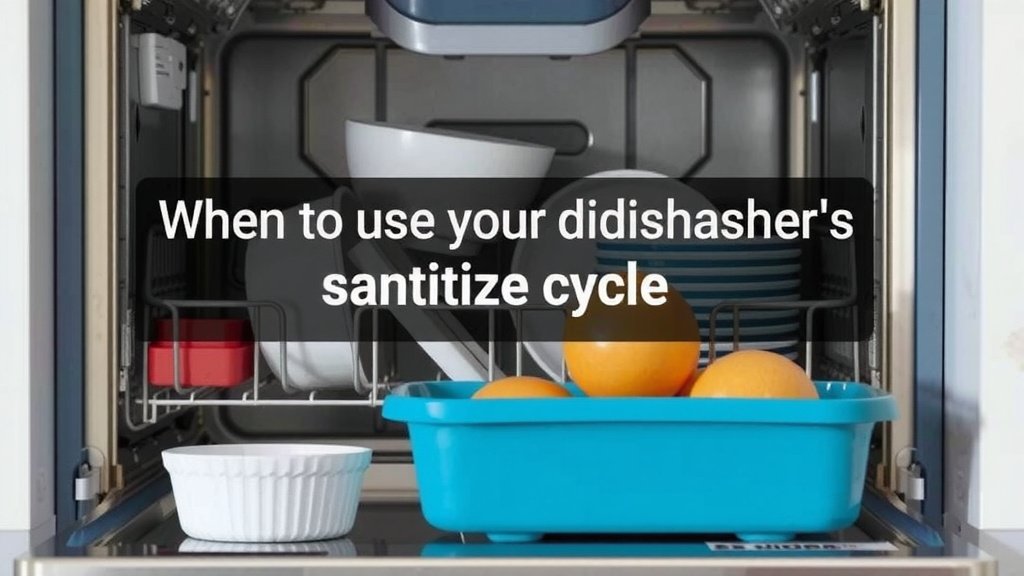 When to Use Your Dishwasher's Sanitize Cycle